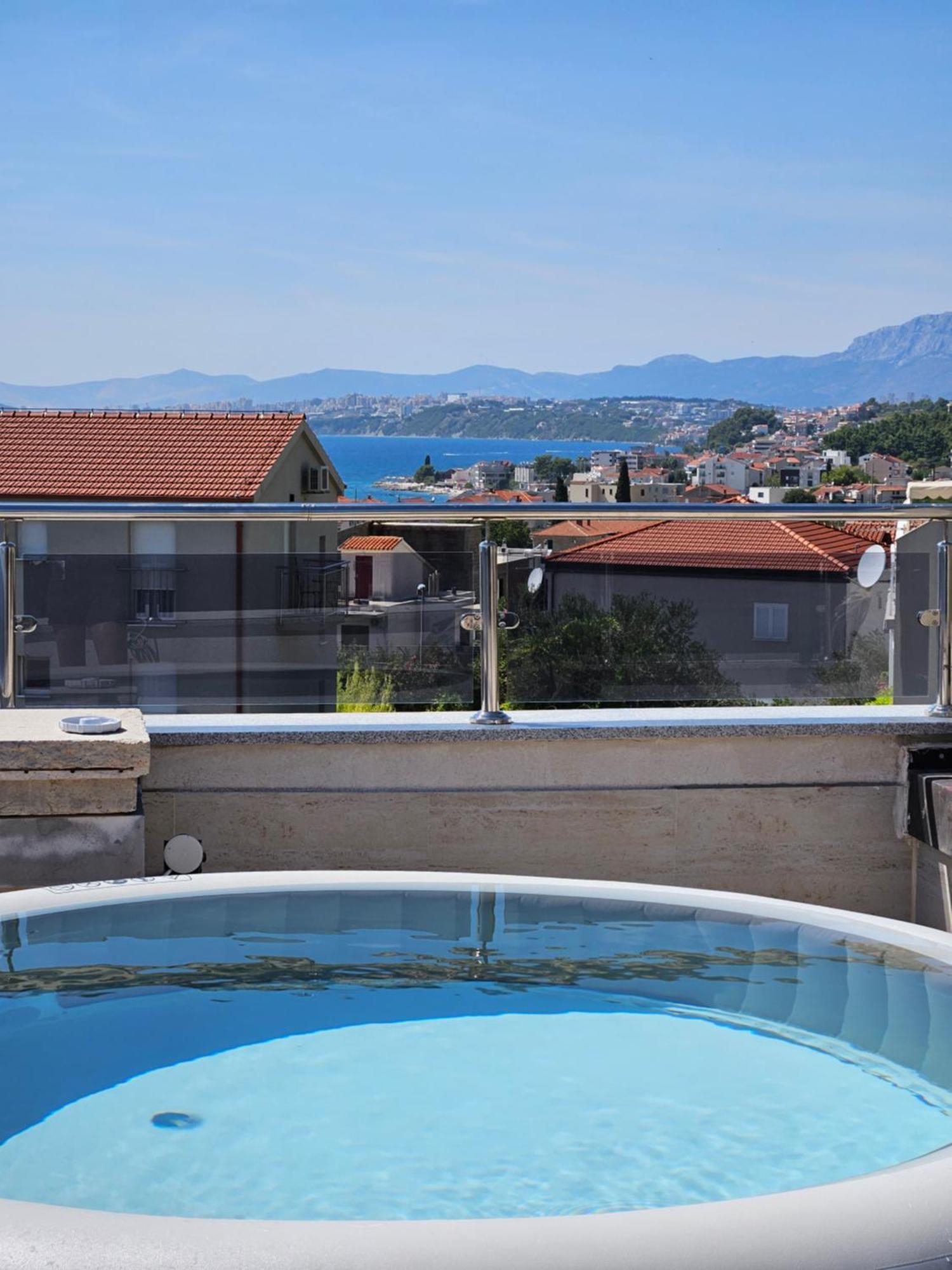 Modern Villa With Jacuzzi, Beautiful Sea View, Near Split! Villa 36A Podstrana Zewnętrze zdjęcie